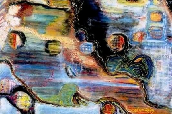 وجه على حافة&nbsp;الإطار