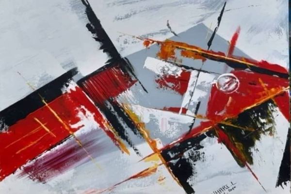 ترك أصابعه للزجاج