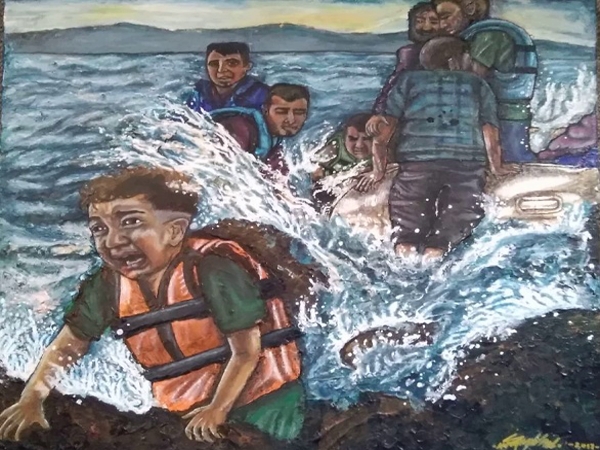 عُكّازَة الموت.. وَلَوْحَةُ&nbsp;العاصِفَة