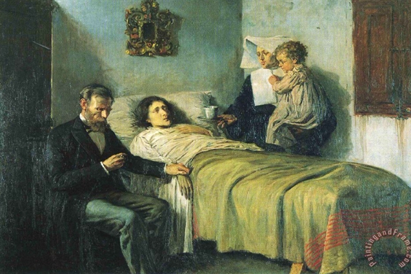 في جبة مريض