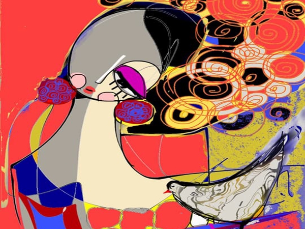 عُنقكِ شجرة حياة