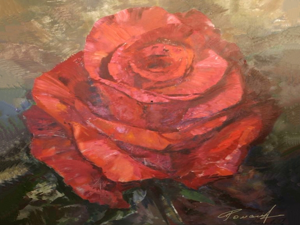 الحب كالوردة الحمراء 